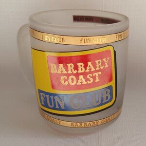 Barbary Coast Fun Club Vintage Mug Frosted 22K Gold TRIN LAS VEGAS Casino